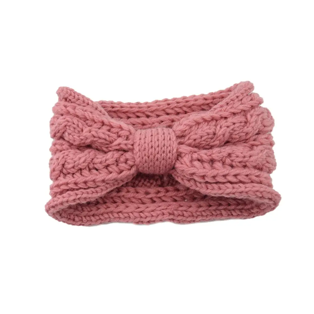 Maroon Wool Knitted Wide Brim Hair Band - Image 9