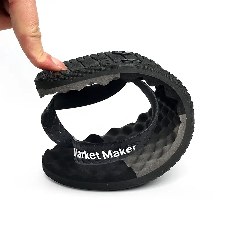 Men's Black PVC Cross-Border Flip Flops Waterproof Sports