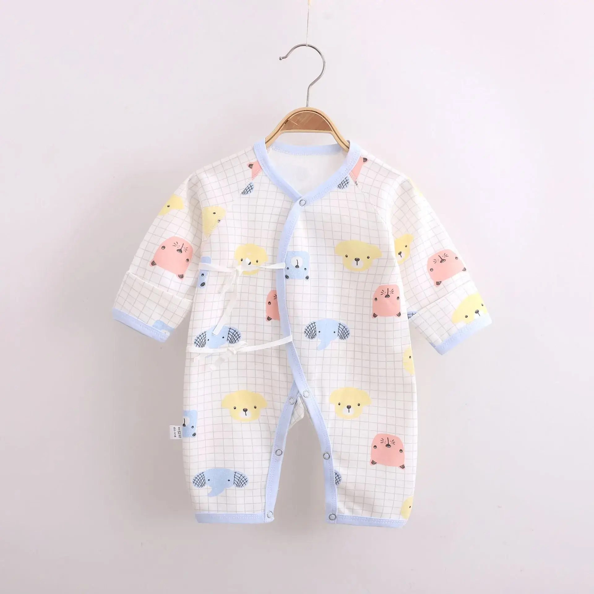 Baby Cotton Heart Print Long Sleeve Romper - Image 13