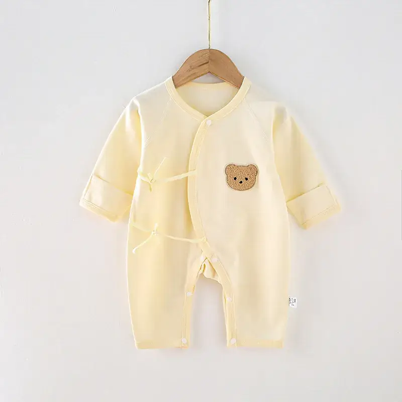 Baby Cotton Heart Print Long Sleeve Romper - Image 14