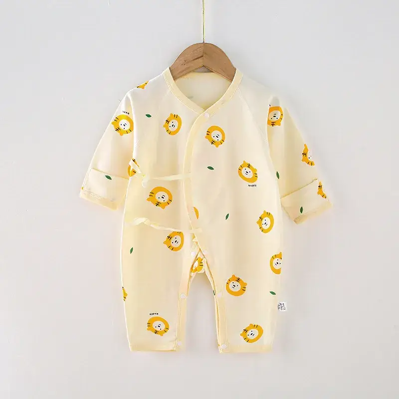 Baby Cotton Heart Print Long Sleeve Romper - Image 18