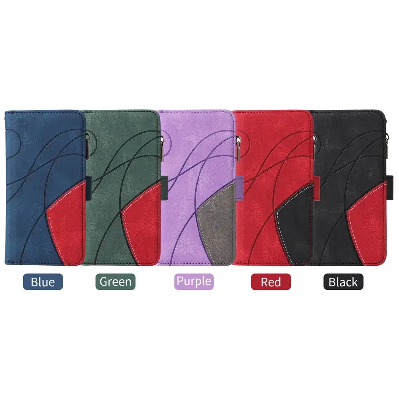 Two-Tone Stitched iPhone Case with 9-Carat Zipper & Card Slots - Image 7