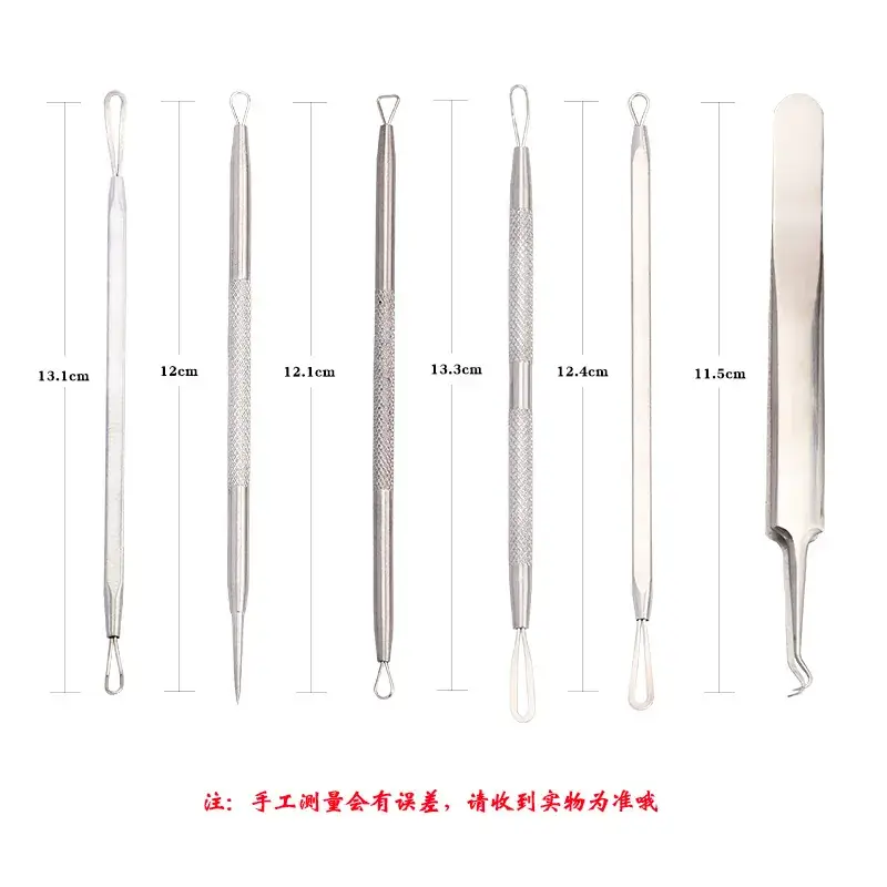 Factory Wholesale Rose Gold Acne Needles 6-Piece Set - Image 2