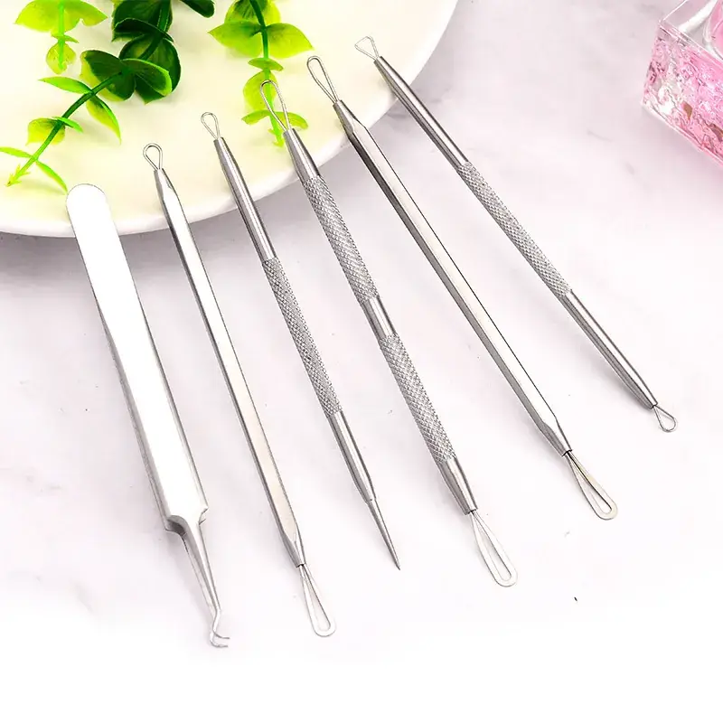 Factory Wholesale Rose Gold Acne Needles 6-Piece Set - Image 3