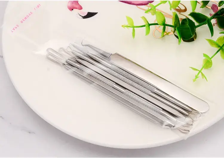 Factory Wholesale Rose Gold Acne Needles 6-Piece Set — feature 12
