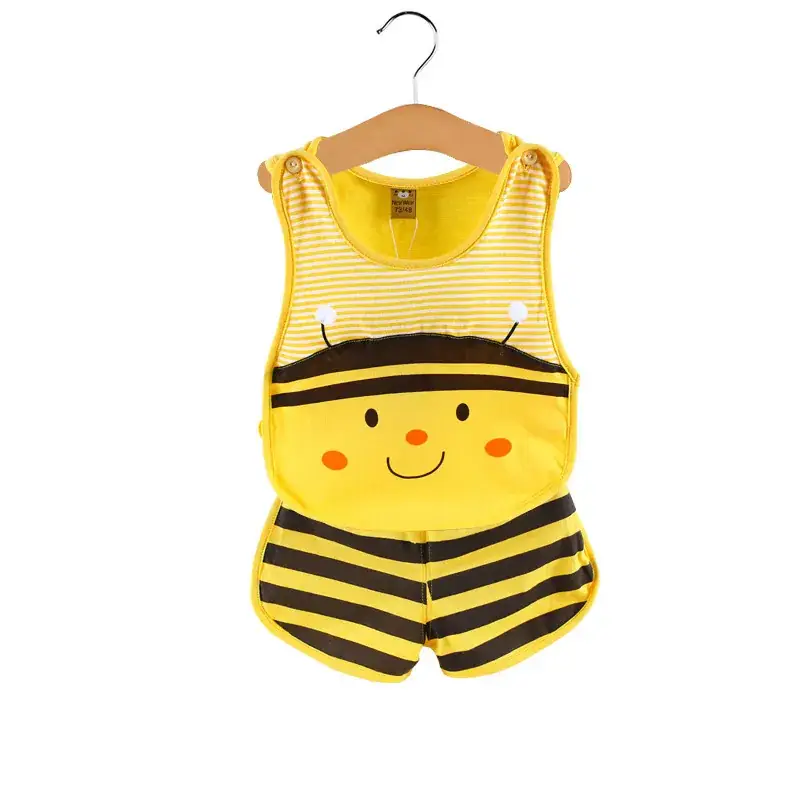Newborn Baby Vest Shorts Red Green Watermelon Design - Image 9
