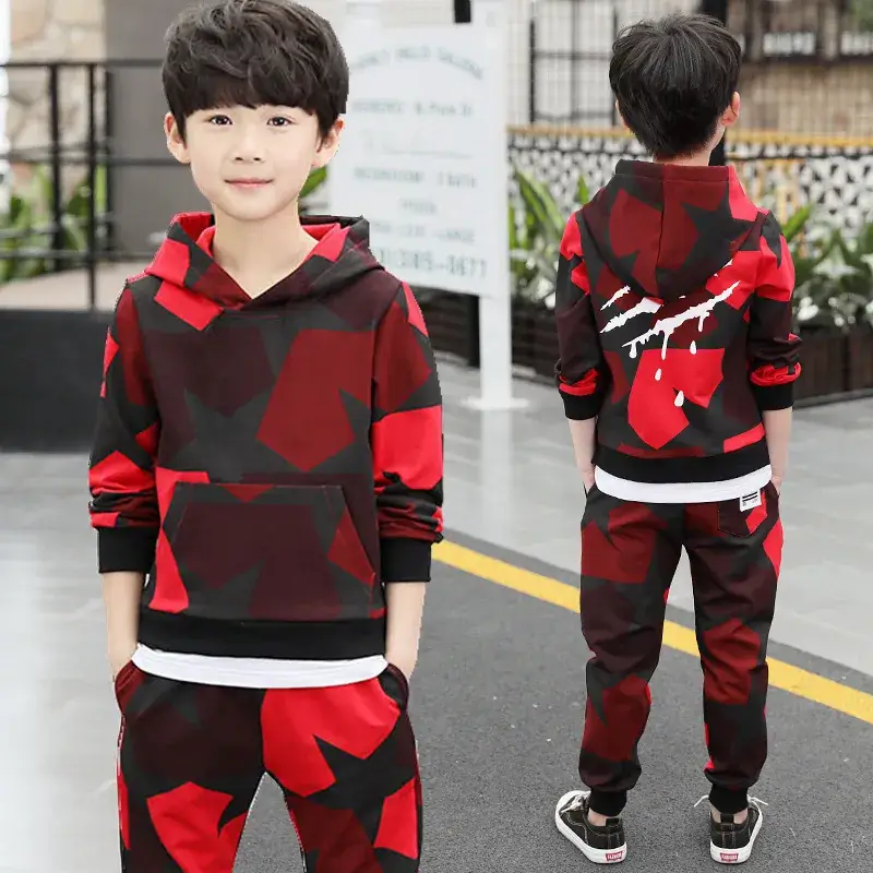 Kids Camouflage Hoodie Track Suit Medium to XL
