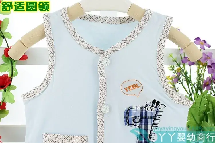 Newborn Waistcoat for Baby Boys Girls Double Layer Summer Spring Autumn — feature 15