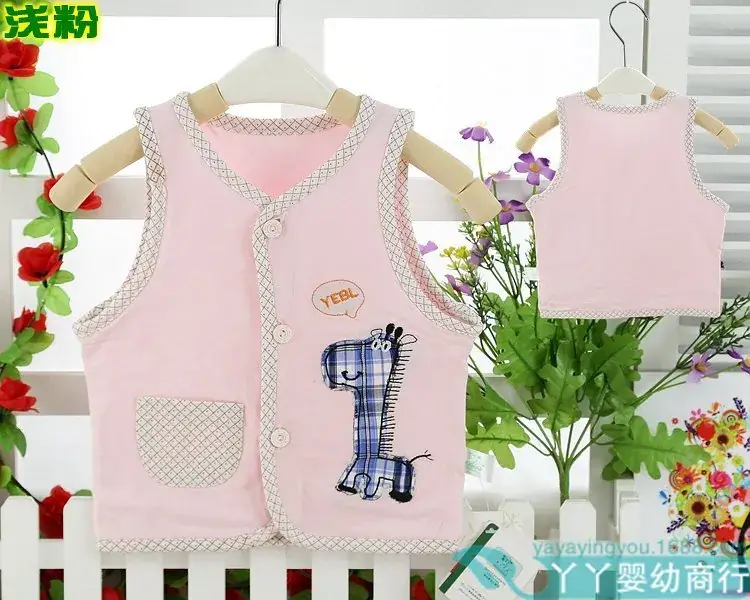 Newborn Waistcoat for Baby Boys Girls Double Layer Summer Spring Autumn — feature 5