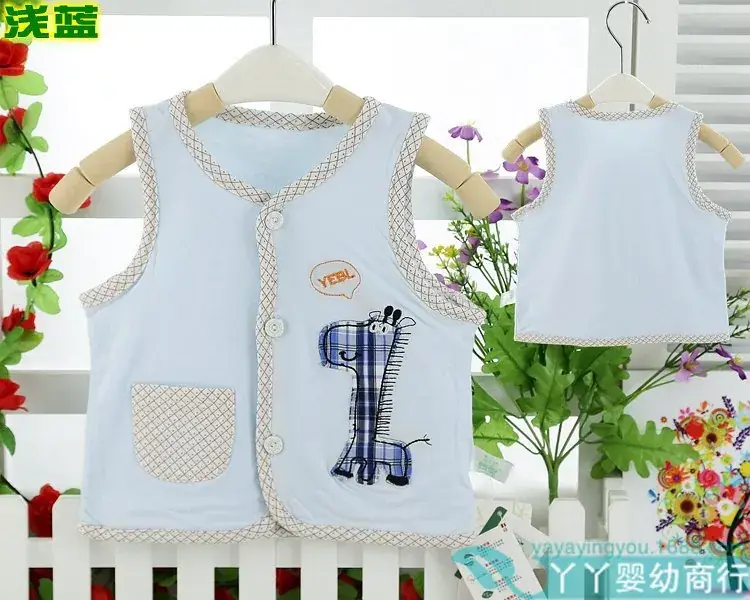 Newborn Waistcoat for Baby Boys Girls Double Layer Summer Spring Autumn — feature 6