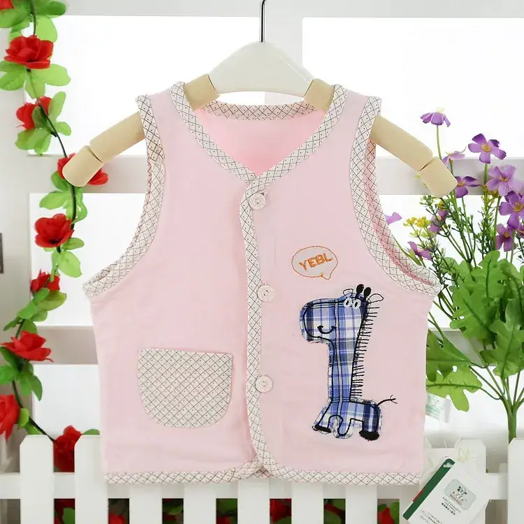 Newborn Waistcoat for Baby Boys Girls Double Layer Summer Spring Autumn - Image 2