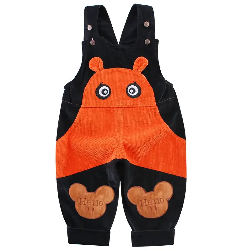 Baby Bear Suspenders Pants Yellow Black One-Piece - Image 7