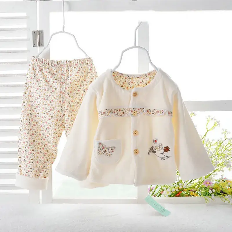 Newborn Baby Suit Velvet Pink Warm Layered Set - Image 9