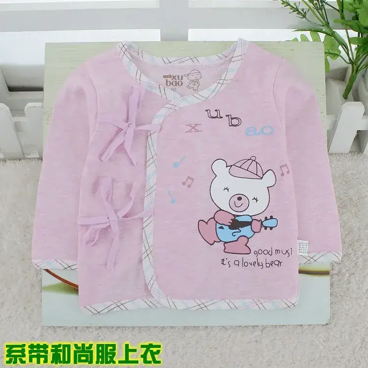 Newborn Lace-Up Underwear Suit Pink Heshang - Image 2