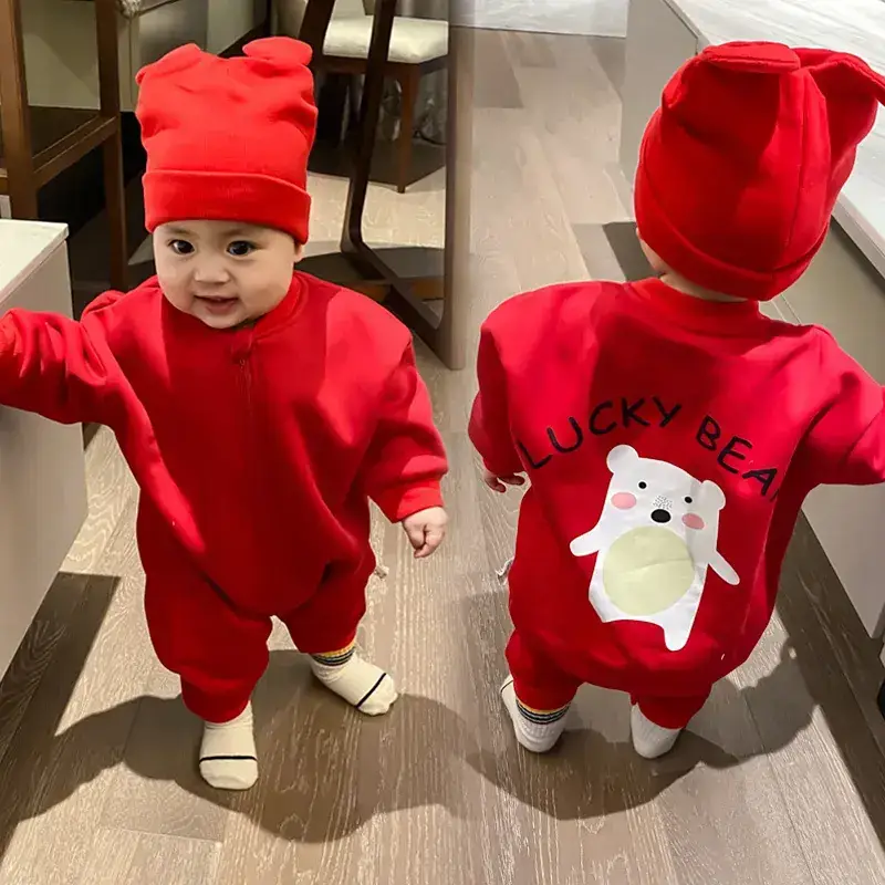 Baby Fleece Lined Warm Coat for Kids Spring Autumn - Image 4