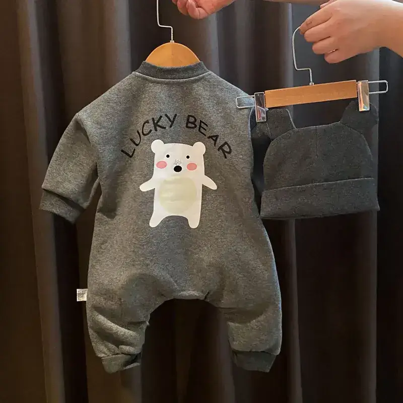 Baby Fleece Lined Warm Coat for Kids Spring Autumn - Image 2