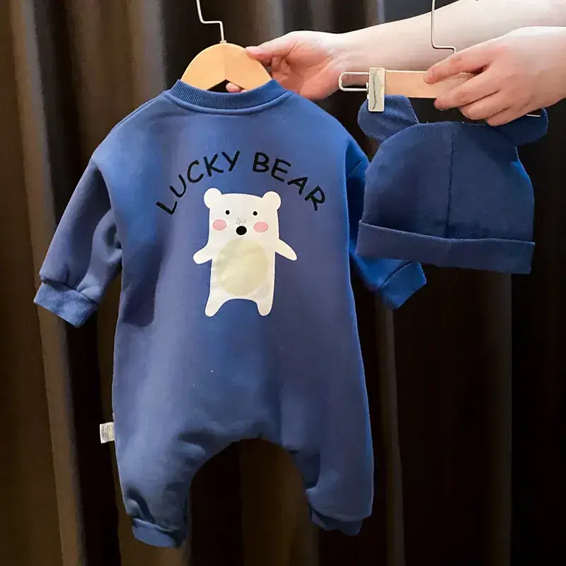 Baby Fleece Lined Warm Coat for Kids Spring Autumn - Image 3