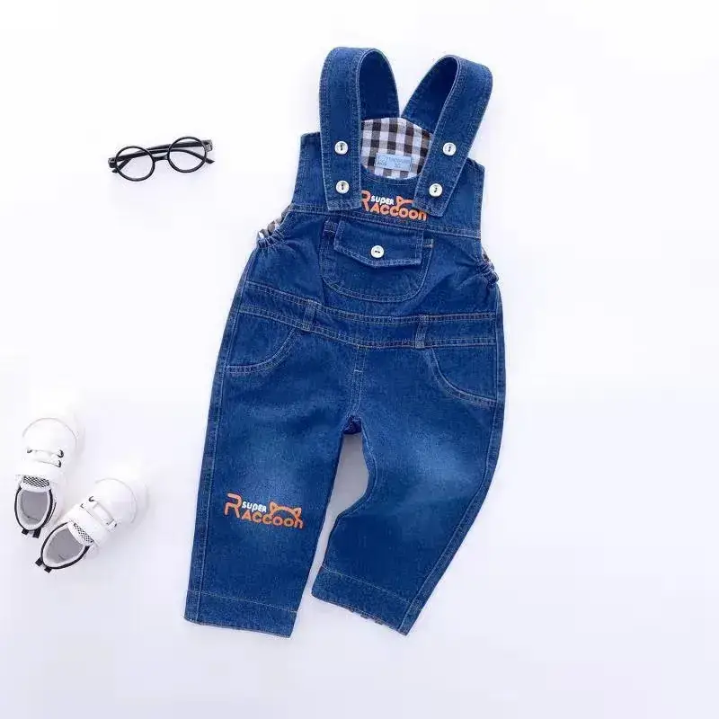Baby Denim Pants with Rabbit Embroidery Spring & Autumn - Image 3