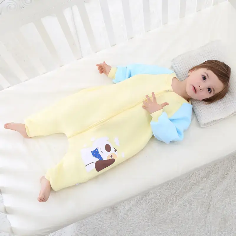 Newborn Quilted Sleeping Bag Pink Blue Split Leg Warm - Image 6