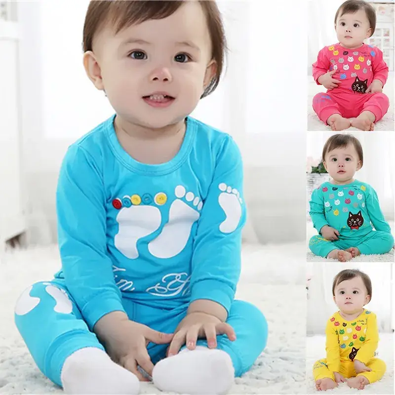 Newborn Baby 0-3Y Full Body Cartoon Suit Blue - Image 9