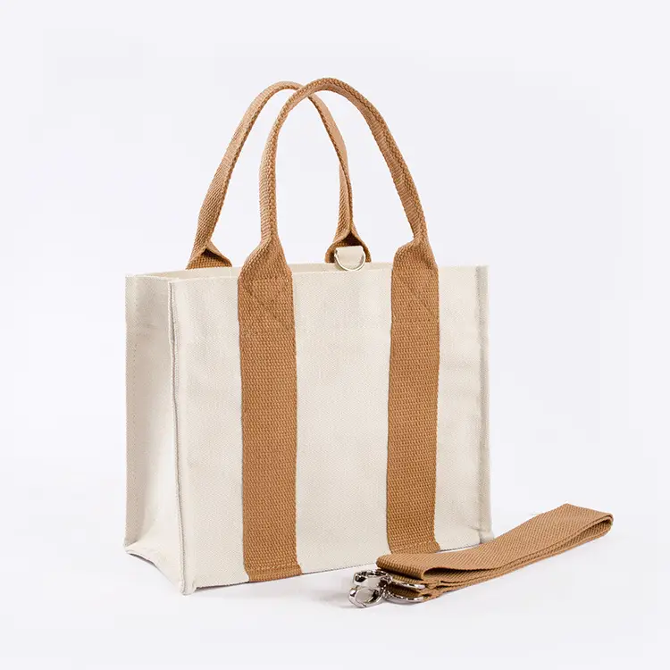 Green Canvas Shoulder Bag for Women - Image 2