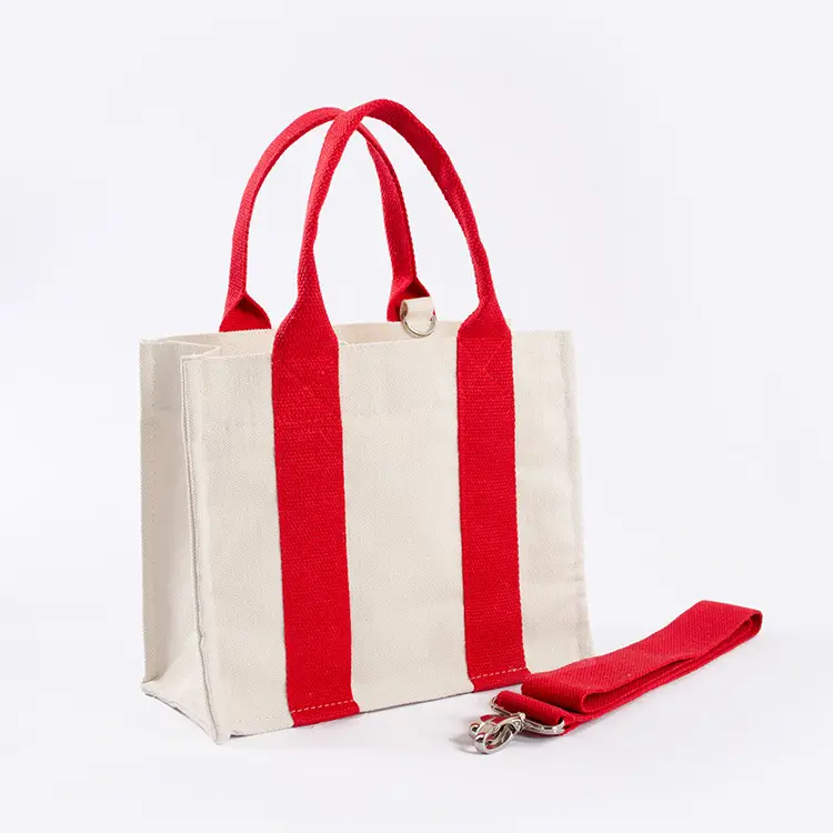 Green Canvas Shoulder Bag for Women - Image 4