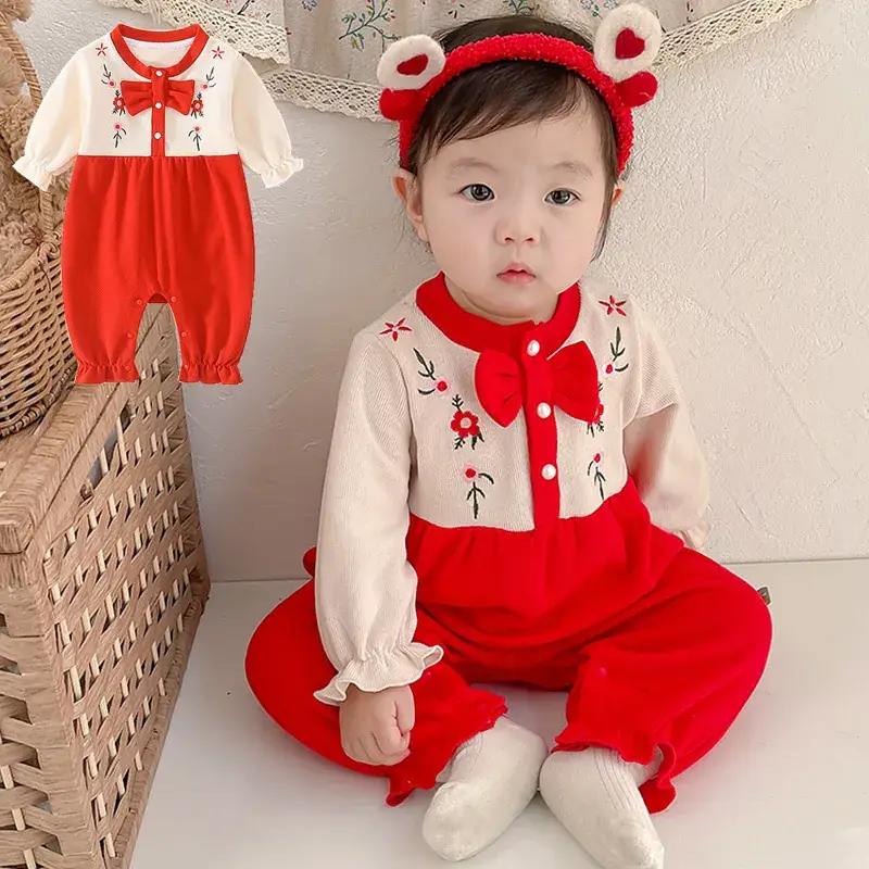Baby Princess Outfit Red Heart Print Set