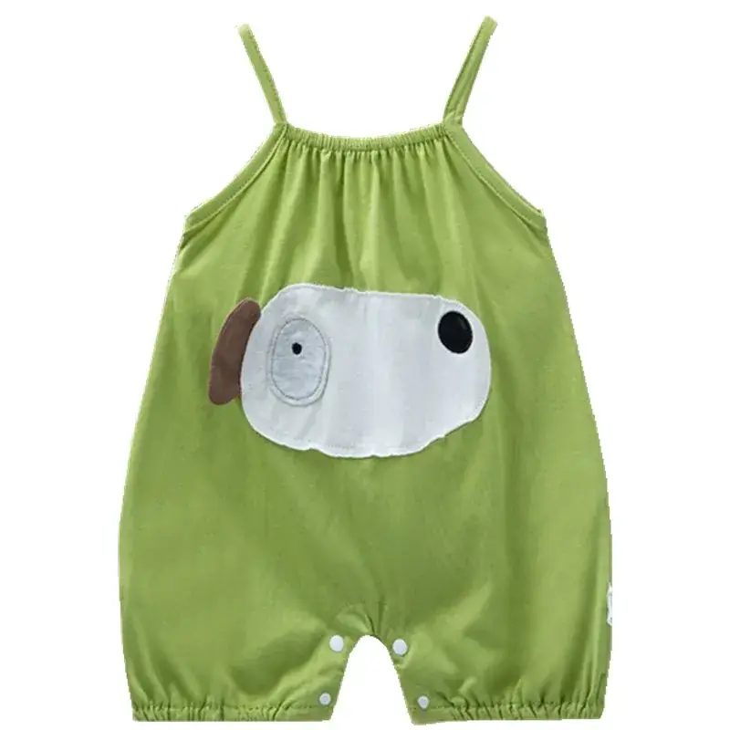 Baby Camisole Green Camouflage Jumpsuit Newborn Wrap Suit
