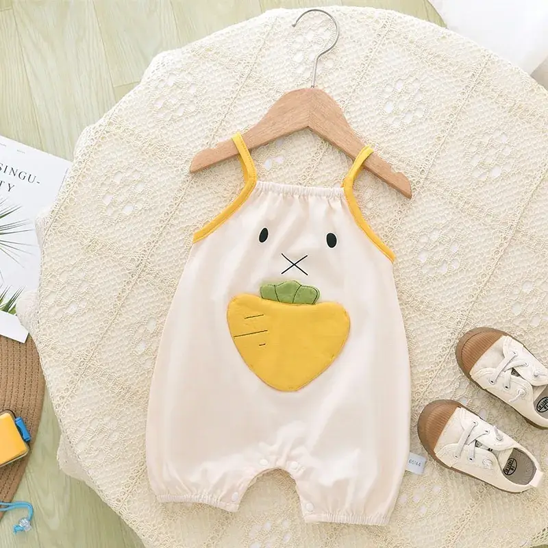 Baby Camisole Green Camouflage Jumpsuit Newborn Wrap Suit