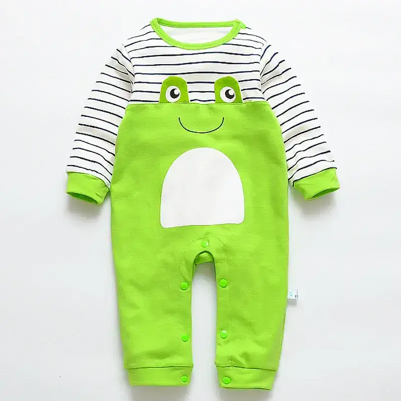 Baby Conjoined Striped Pajamas for Boys Girls Spring Autumn - Image 7