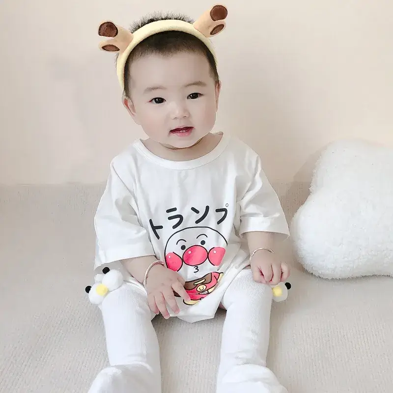 Baby Wrap Fat Clothes White Triangle Newborn Jumpsuit