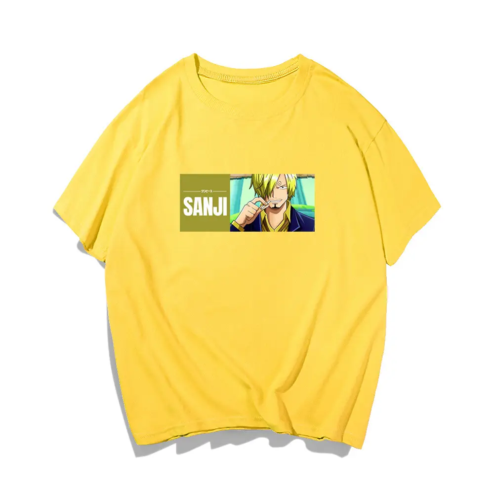 Men's Blue One Piece T-Shirt Shanzhi Anime Design