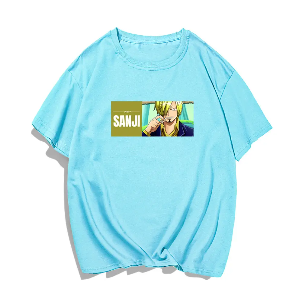 Men's Blue One Piece T-Shirt Shanzhi Anime Design