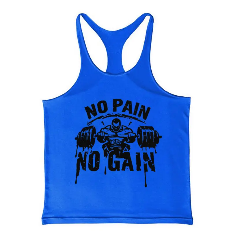 Men's Gray No Pain No Gain Fitness Vest