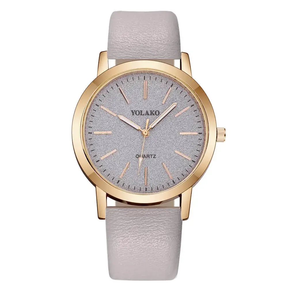 Volcano Quartz Women's Pink Leather Watch