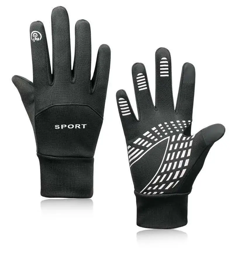 Men Winter Touch Screen Gloves Zipper Fleece Waterproof Full Finger — feature 5