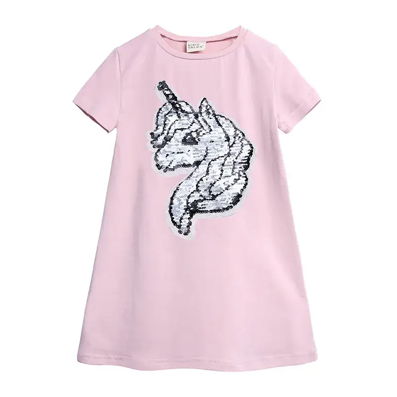 Unicorn T-Shirt Set for Girls Pink & Grey