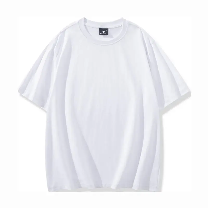 Light Blue Wash Cotton Round Neck T-Shirt for Men Women