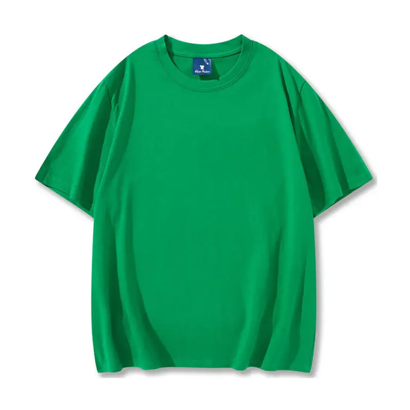 Light Blue Wash Cotton Round Neck T-Shirt for Men Women