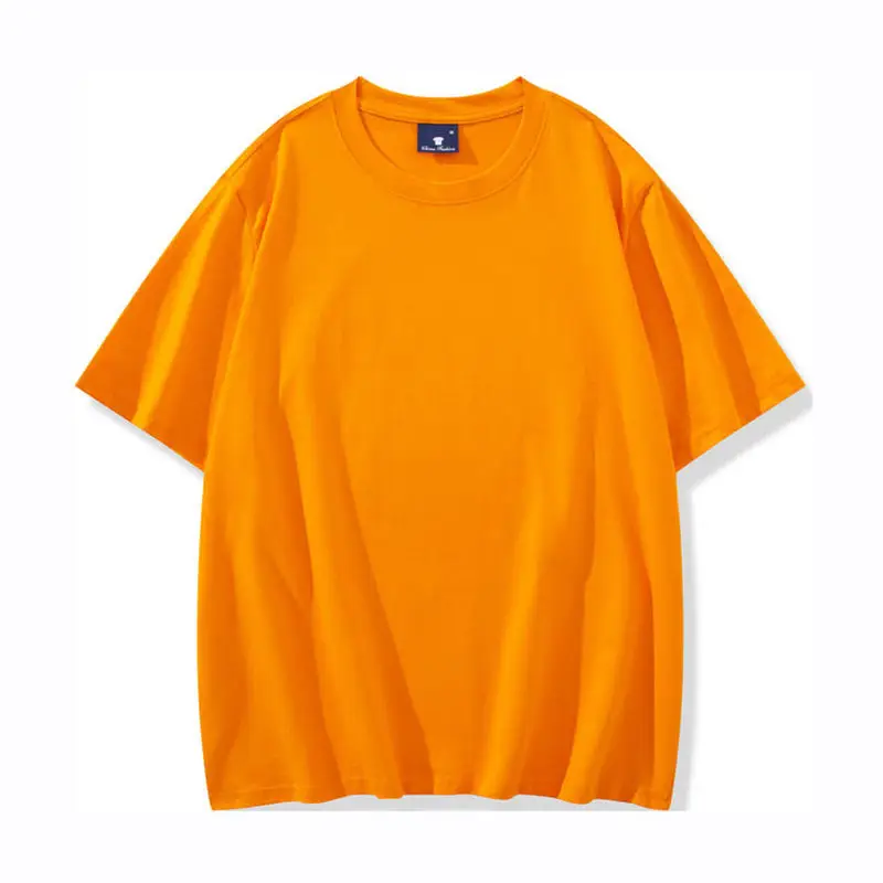 Light Blue Wash Cotton Round Neck T-Shirt for Men Women