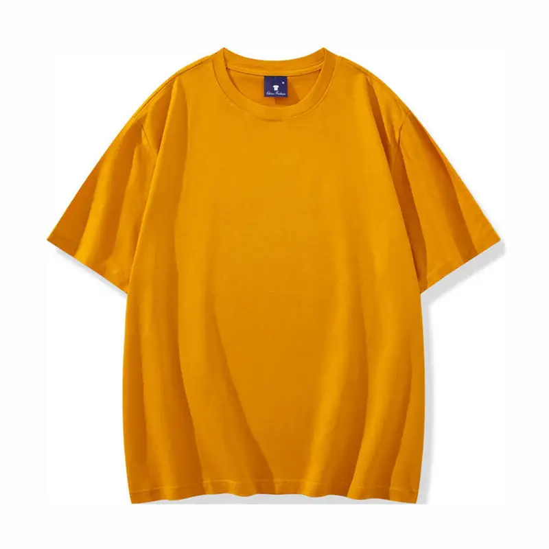 Light Blue Wash Cotton Round Neck T-Shirt for Men Women