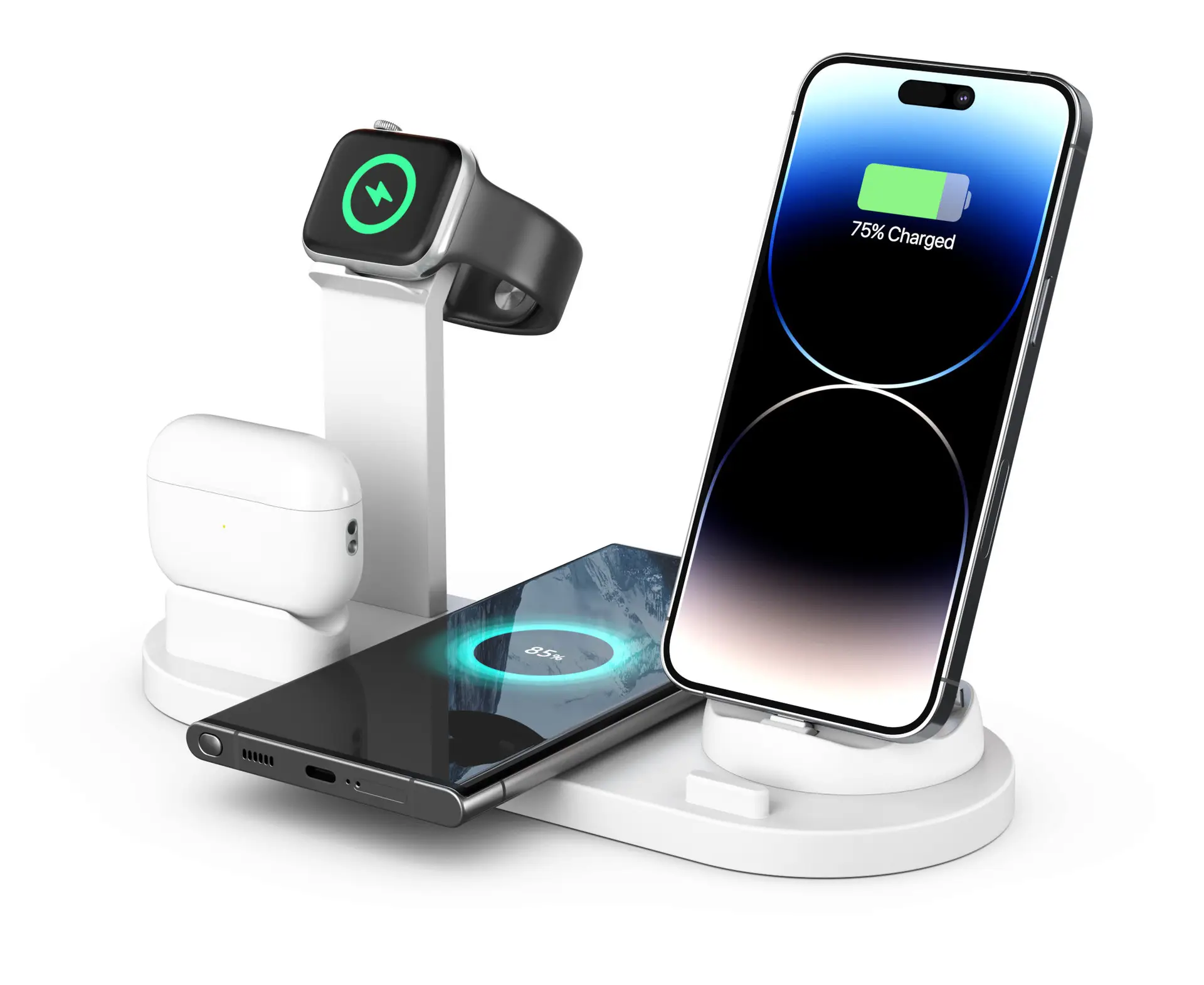 White 15W wireless charge
