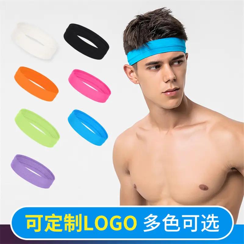 Blue Silicone Crossbody Headband for Sports - Image 17