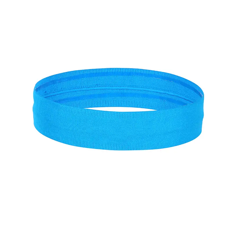 Blue Silicone Crossbody Headband for Sports - Image 2