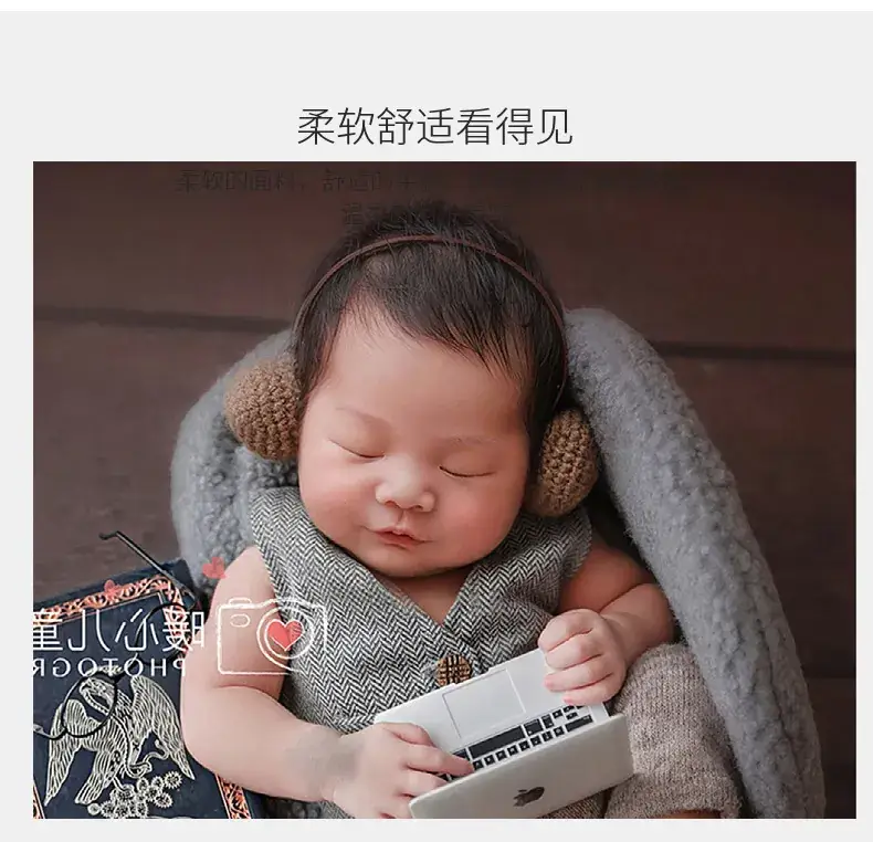 Newborn Mini Headphone Set for Baby Photo Playtime — feature 5