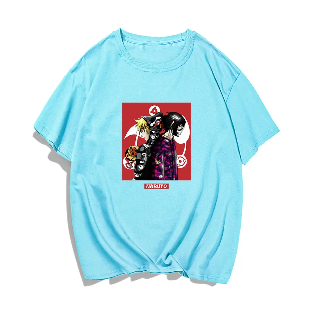 Men's Light Blue Hong Kong Graphic T-Shirt Large