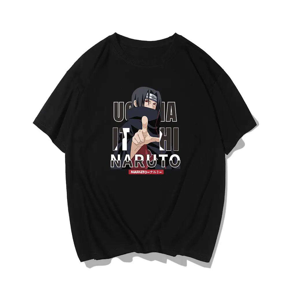 Men Summer Cartoon T-Shirt White Anime Design - Image 13