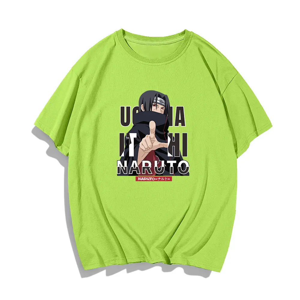 Men Summer Cartoon T-Shirt White Anime Design - Image 5