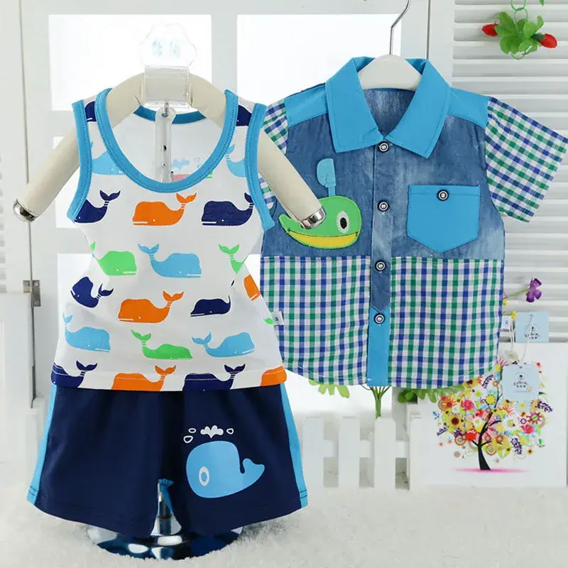 Baby Overthe Gown Shorts Set Yellow Orange Panda Print - Image 2