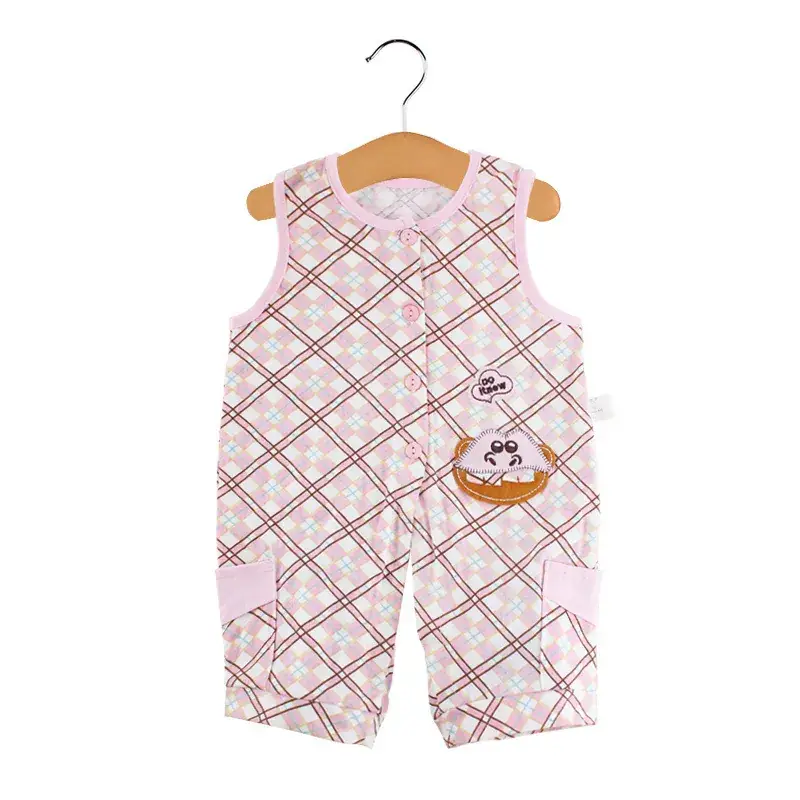 Cute Baby Siamese Sleeveless Outfit Newborn